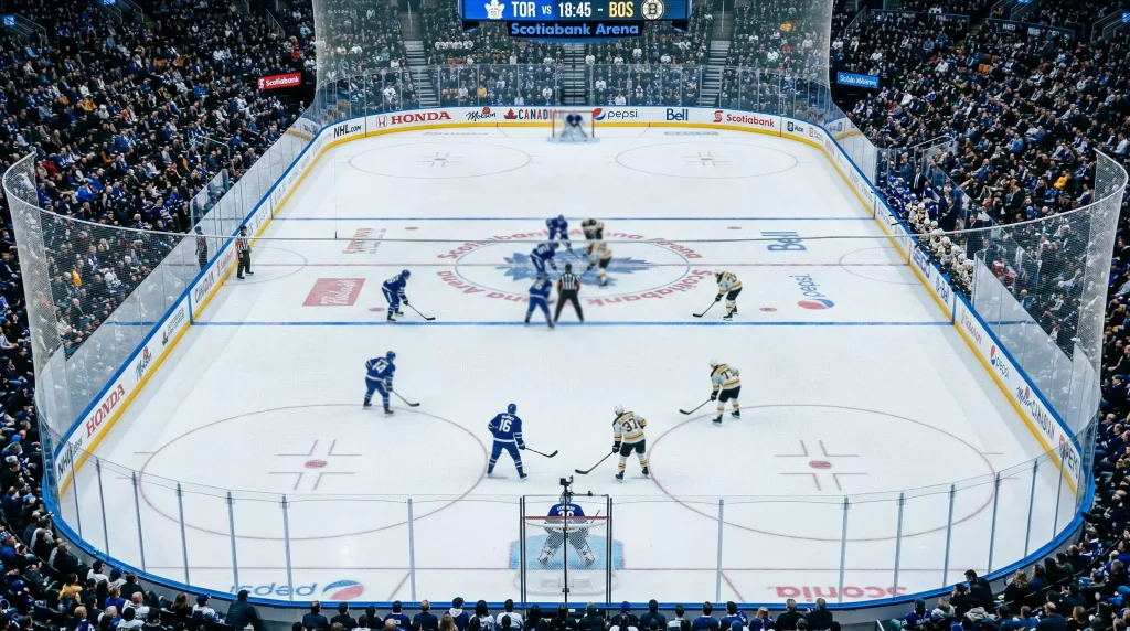 Painel de estatísticas avançadas de hóquei no gelo com dados de Corsi e xG